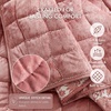 Madison Park Velvet Quilt Set, Water-Washed Softness, Full/Queen, Green(Pink)