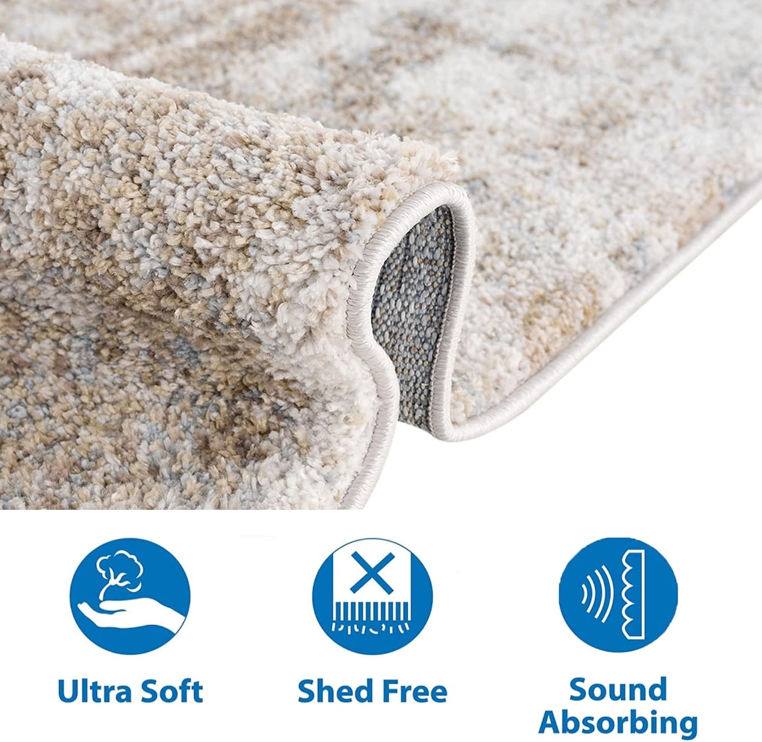 image:imageMadison Park Camdyn Woven Turkish Area Rugs for Living Room Indoor Dining Accent Modern Home Dcor Ultra Soft Floor Carpets for Bedroom 66x9 ft CreamHaley GreyCream