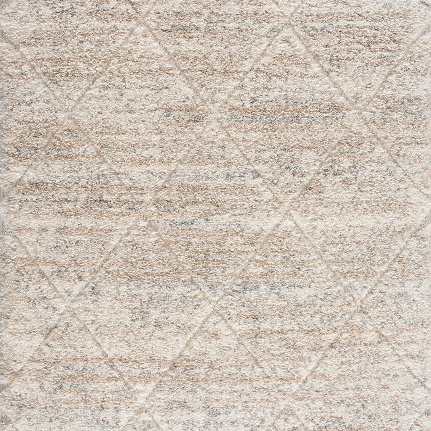 image:imageMadison Park Sophia Woven Turkish Area Rugs for Living Room Diamond Trellis with Tassel Indoor Dining Accent Modern Home Dcor Ultra Soft Floor High Pile Carpets for Dining Room 8 x 10 Cream
