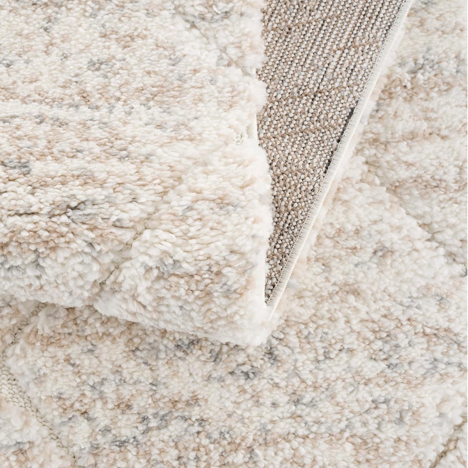 image:imageMadison Park Sophia Woven Turkish Area Rugs for Living Room Diamond Trellis with Tassel Indoor Dining Accent Modern Home Dcor Ultra Soft Floor High Pile Carpets for Dining Room 8 x 10 Cream