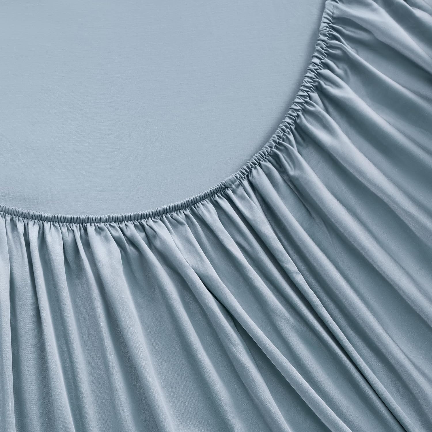 image:imageMadison Park Tencel Lyocell Cotton Blend Sheet Set Queen Size Harbor MistBlue Fog