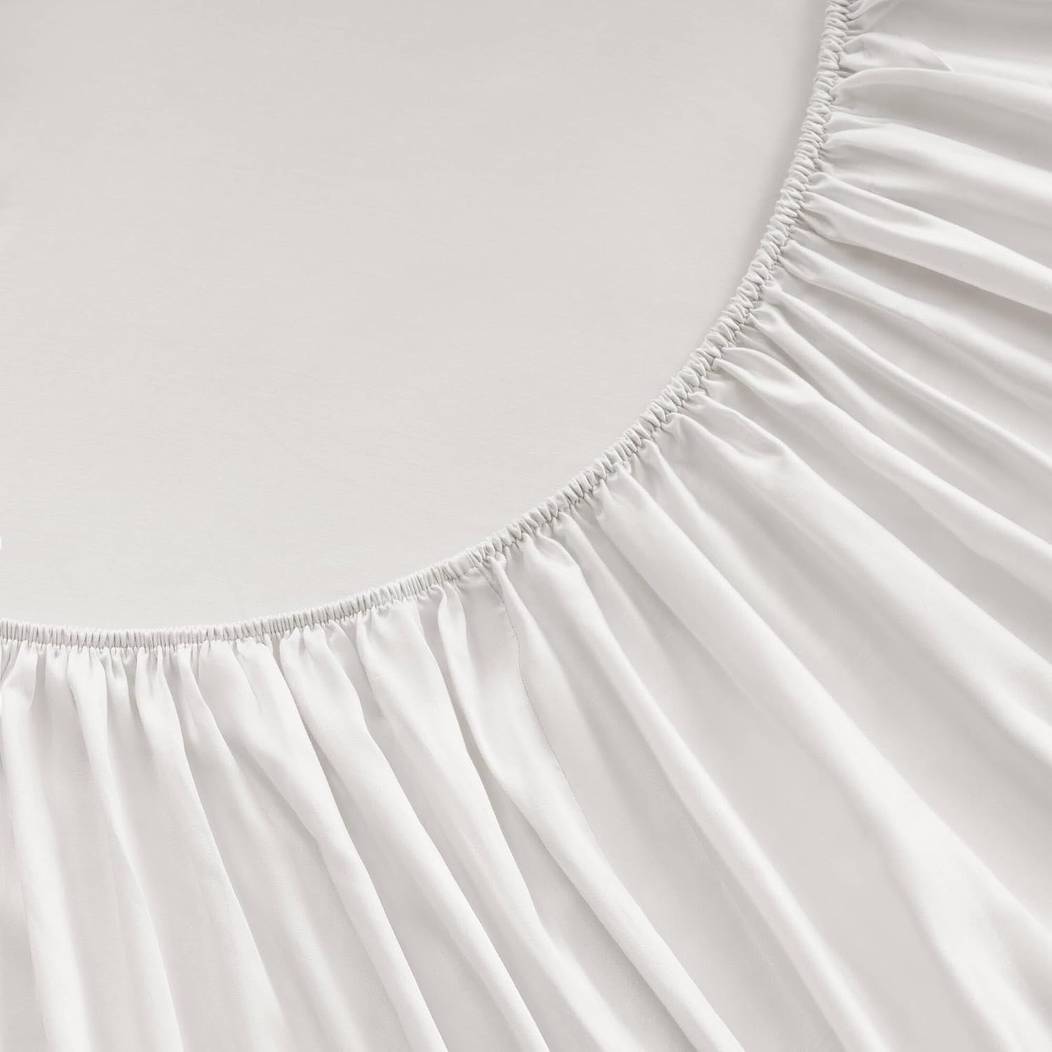 image:imageMadison Park Tencel Lyocell Cotton Blend Sheet Set Queen Size Harbor MistBright White