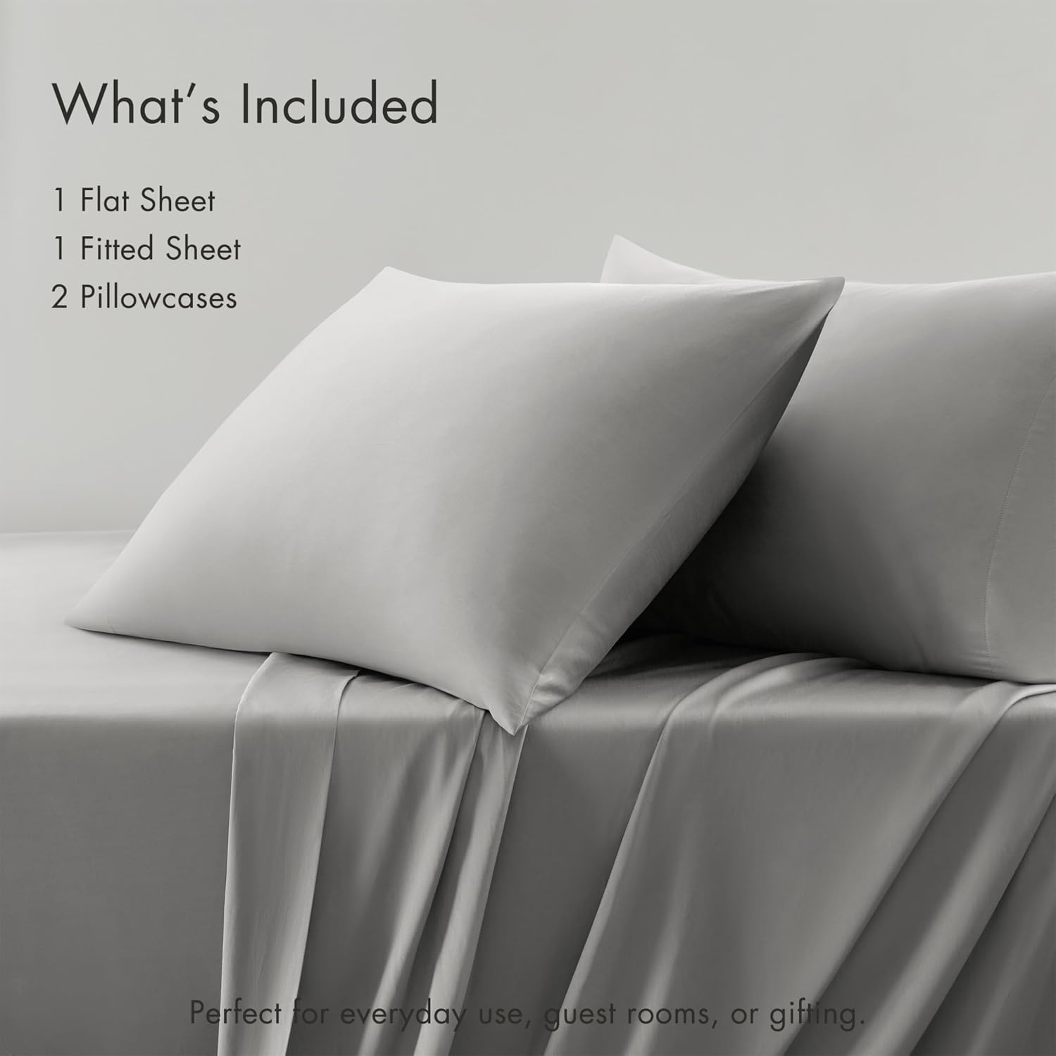 image:imageMadison Park Tencel Lyocell Cotton Blend Sheet Set Queen Size Harbor MistHarbor Mist
