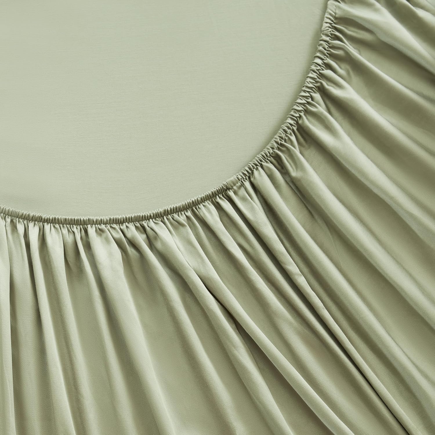 image:imageMadison Park Tencel Lyocell Cotton Blend Sheet Set Queen Size Harbor MistSeagrass
