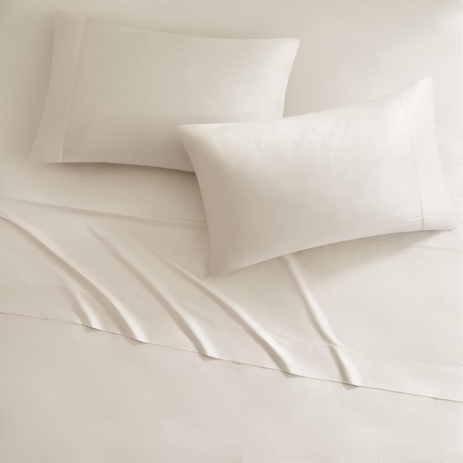 image:imageMadison Park Tencel Lyocell Cotton Blend Sheet Set Queen Size Harbor MistTofu