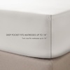 Madison Park Tencel Lyocell Cotton Blend Sheet Set, Queen Size, Harbor Mist(Bright White)