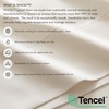 Madison Park Tencel Lyocell Cotton Blend Sheet Set, Queen Size, Harbor Mist(Tofu)