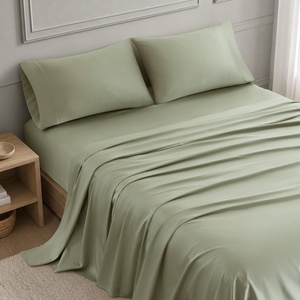 Madison Park Tencel Lyocell Cotton Blend Sheet Set, Queen Size, Harbor Mist(Seagrass)