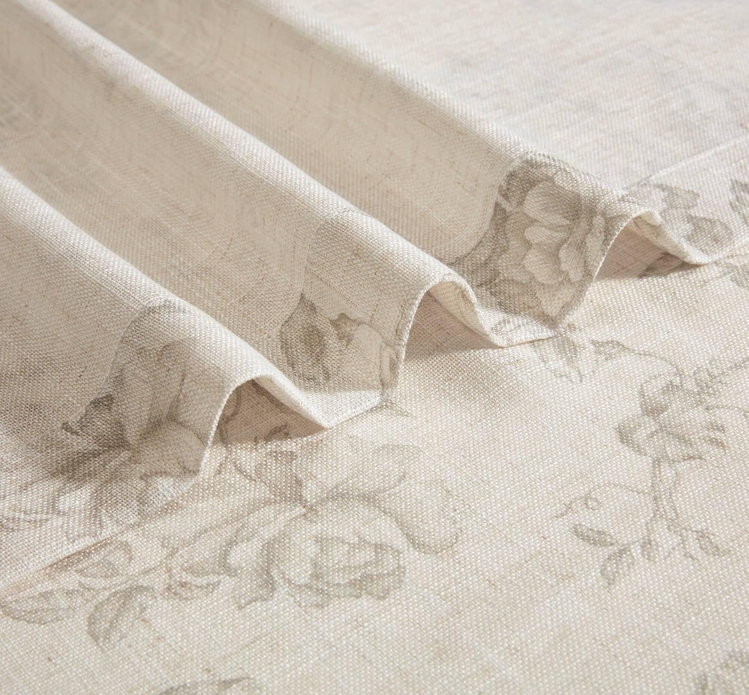 image:imageMadison Park Floral Ruffle Curtain 42 W x 84 L Blue 2 Panel SetNeutral