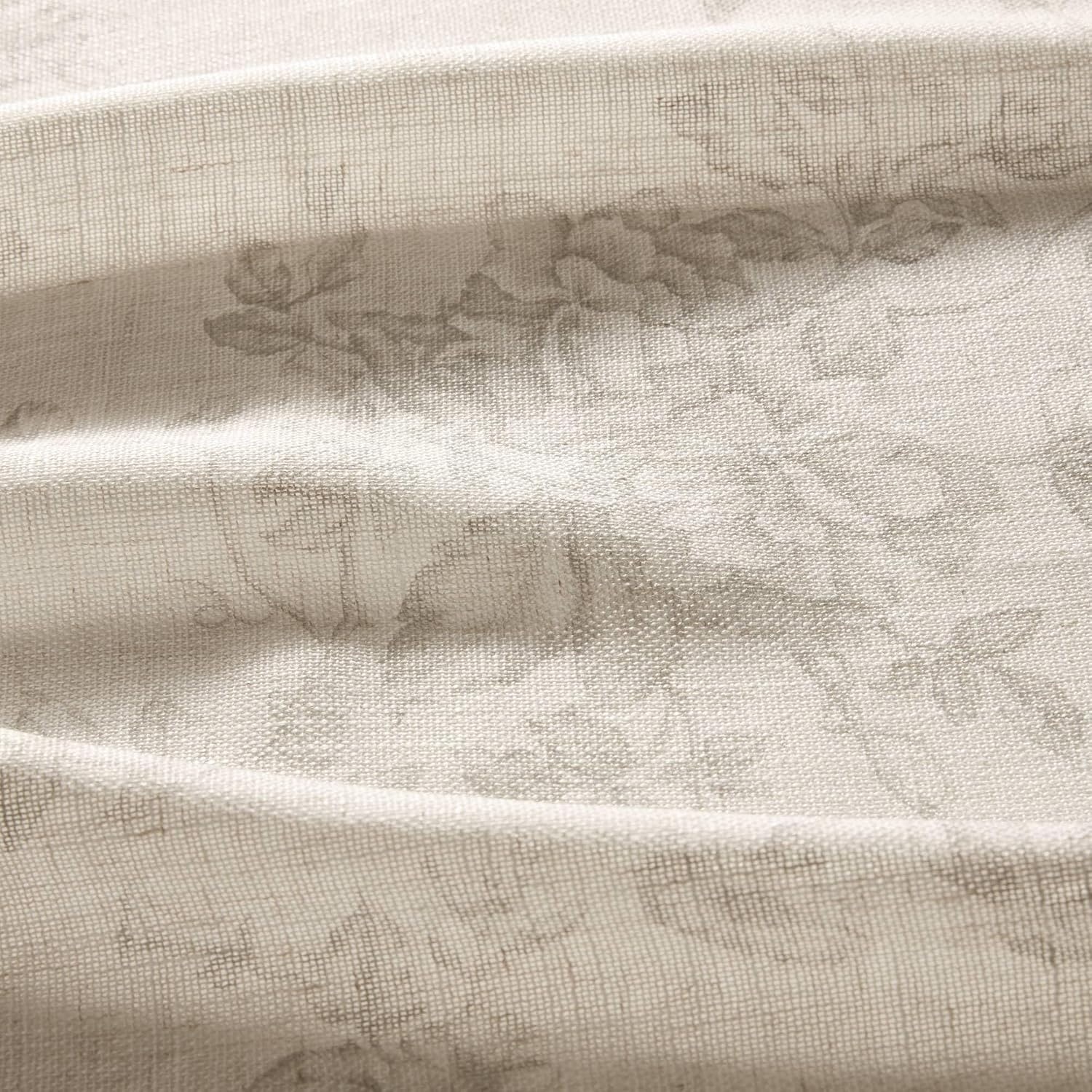 image:imageMadison Park Floral Ruffle Curtain 42 W x 84 L Blue 2 Panel SetNeutral