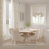 Madison Park Floral Kitchen Tier Curtains, 26×24 in, Neutral, 2-Piece, Lana(Neutral)