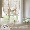 Madison Park Floral Kitchen Tier Curtains, 26×24 in, Neutral, 2-Piece, Lana(Neutral)