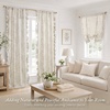 Madison Park Floral Ruffle Curtain, 42″ W x 84″ L, Blue, 2 Panel Set(Neutral)