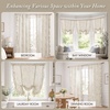 Madison Park Floral Ruffle Curtain, 42″ W x 84″ L, Blue, 2 Panel Set(Neutral)