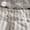 Madison Park Sage Green Striped Duvet Cover Set Queen, Linen Cotton Rayon(Grey)