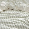 Madison Park Sage Green Striped Duvet Cover Set Queen, Linen Cotton Rayon(Sage Green)
