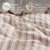Madison Park Sage Green Striped Duvet Cover Set Queen, Linen Cotton Rayon(Terracotta)