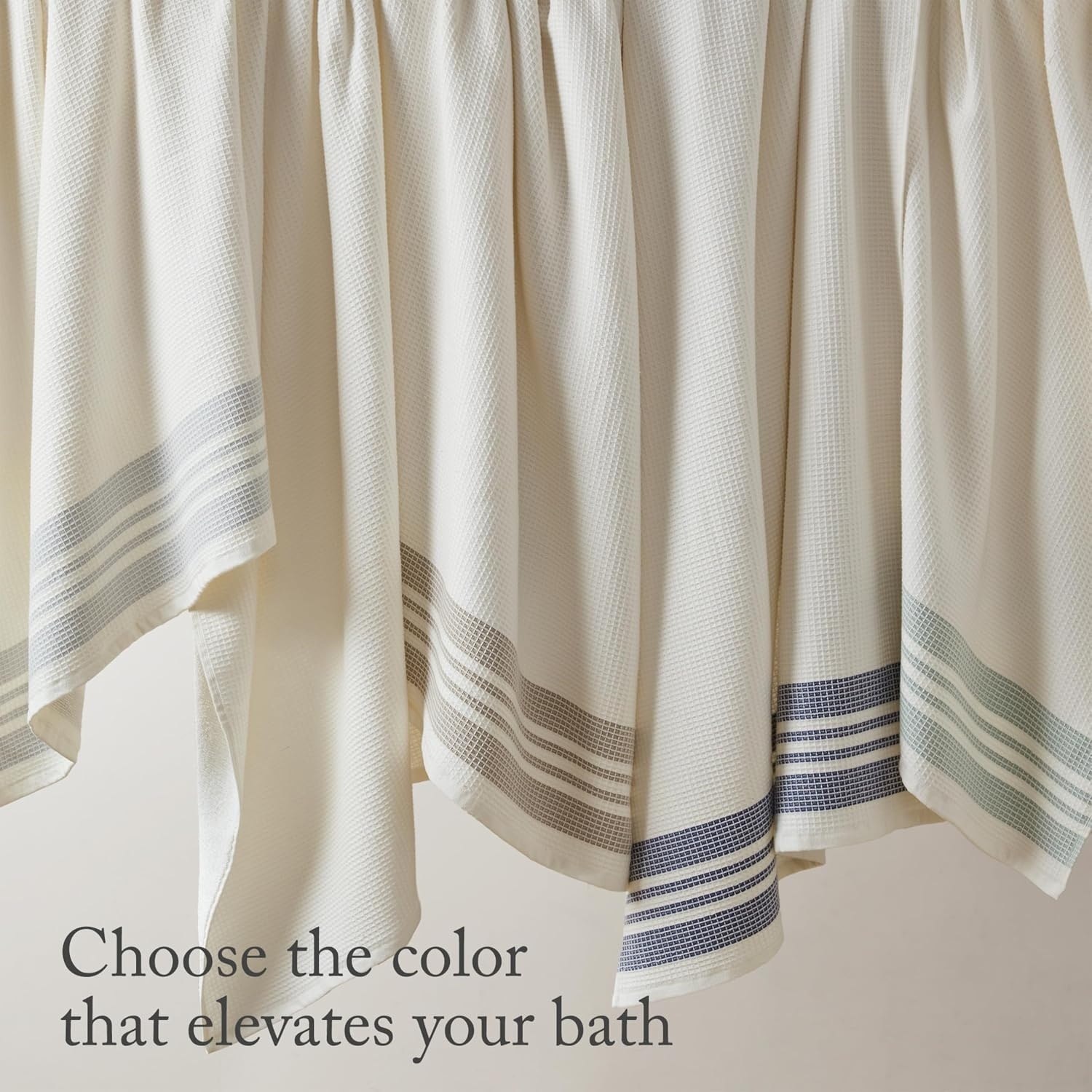 image:imageMadison Park Millstreet Waffle Weave Bath Towel Set of 2 30 x 60 Gray