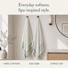 Madison Park Millstreet Waffle Weave Bath Towel Set of 2, 30 x 60, Green