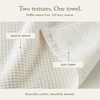Madison Park Millstreet Waffle Weave Bath Towel Set of 2, 30 x 60, White