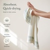 Madison Park Millstreet Waffle Weave Hand Towel Set of 2, 20 x 30, Green