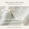 Madison Park Millstreet Waffle Weave Hand Towel Set of 2, 20 x 30, Green