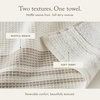 Madison Park Millstreet Waffle Weave Hand Towel Set of 2, 20 x 30, Taupe