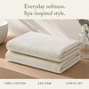 Madison Park Millstreet Waffle Weave Hand Towel Set of 2, 20 x 30, White