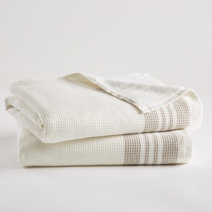 Madison Park Millstreet Waffle Weave Bath Towel Set of 2, 30 x 60, Taupe