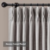 Madison Park Pinch Pleated Curtains, Soft Light Filtering 2-PK 40×96 White(Grey)