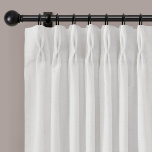 Madison Park Pinch Pleated Curtains, Soft Light Filtering 2-PK 40×96 White(White)